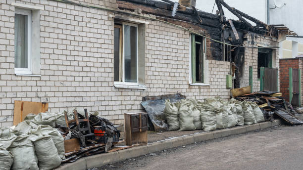 Professional Emergency Fire Cleanup technician working in Lansdale, PA